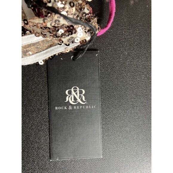 Rock & Republic Layered Pink Sequin Calypso Tank Top Size Medium - Picture 6 of 7